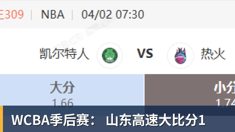 WCBA季后赛: 山东高速大比分1
